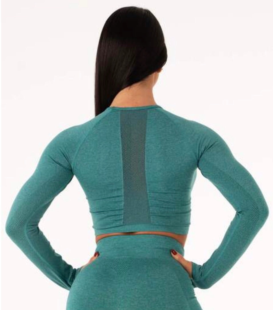 SEAMLESS LONG SLEEVE CROP RYDERWEAR