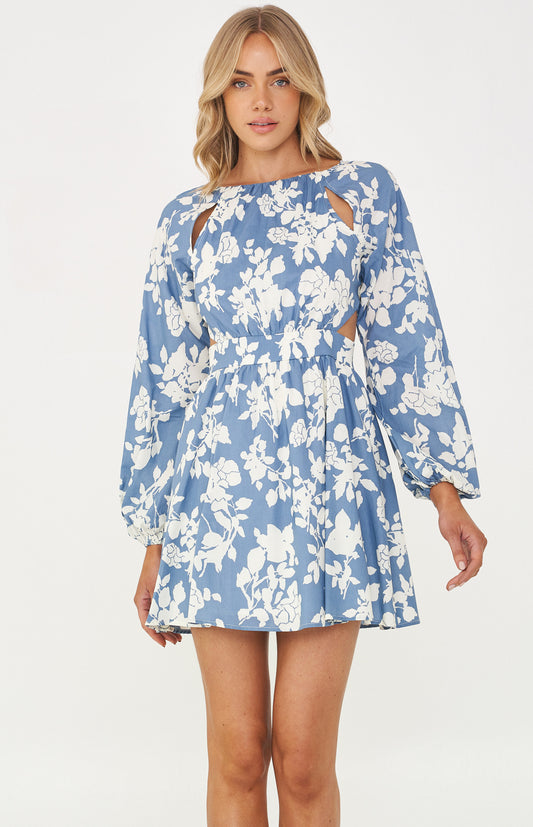FLORAL CUT OUT MINI DRRSS
