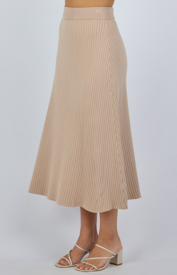 NUDE KNIT MIDI SKIRT