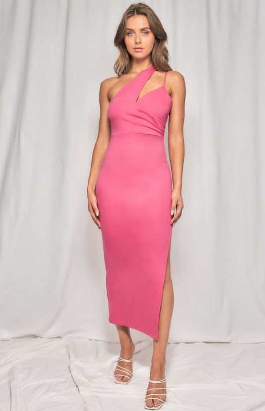 PINK BEAUTY MIDI DRESS